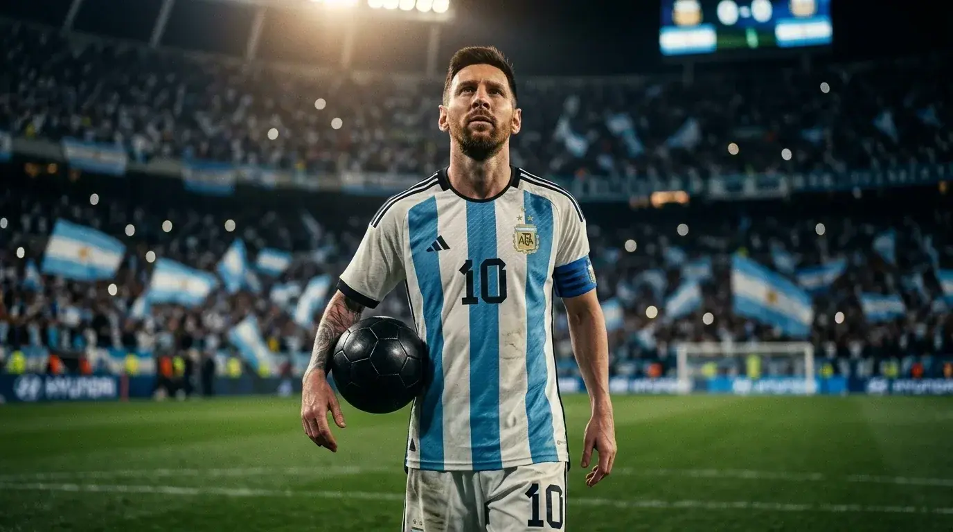 Messi med bollen under VM 2026.