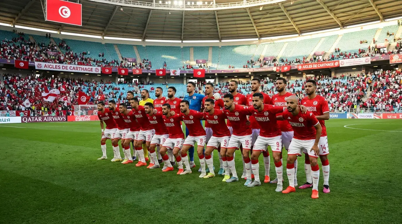 Tunisiska landslaget Örnarna inför VM 2026