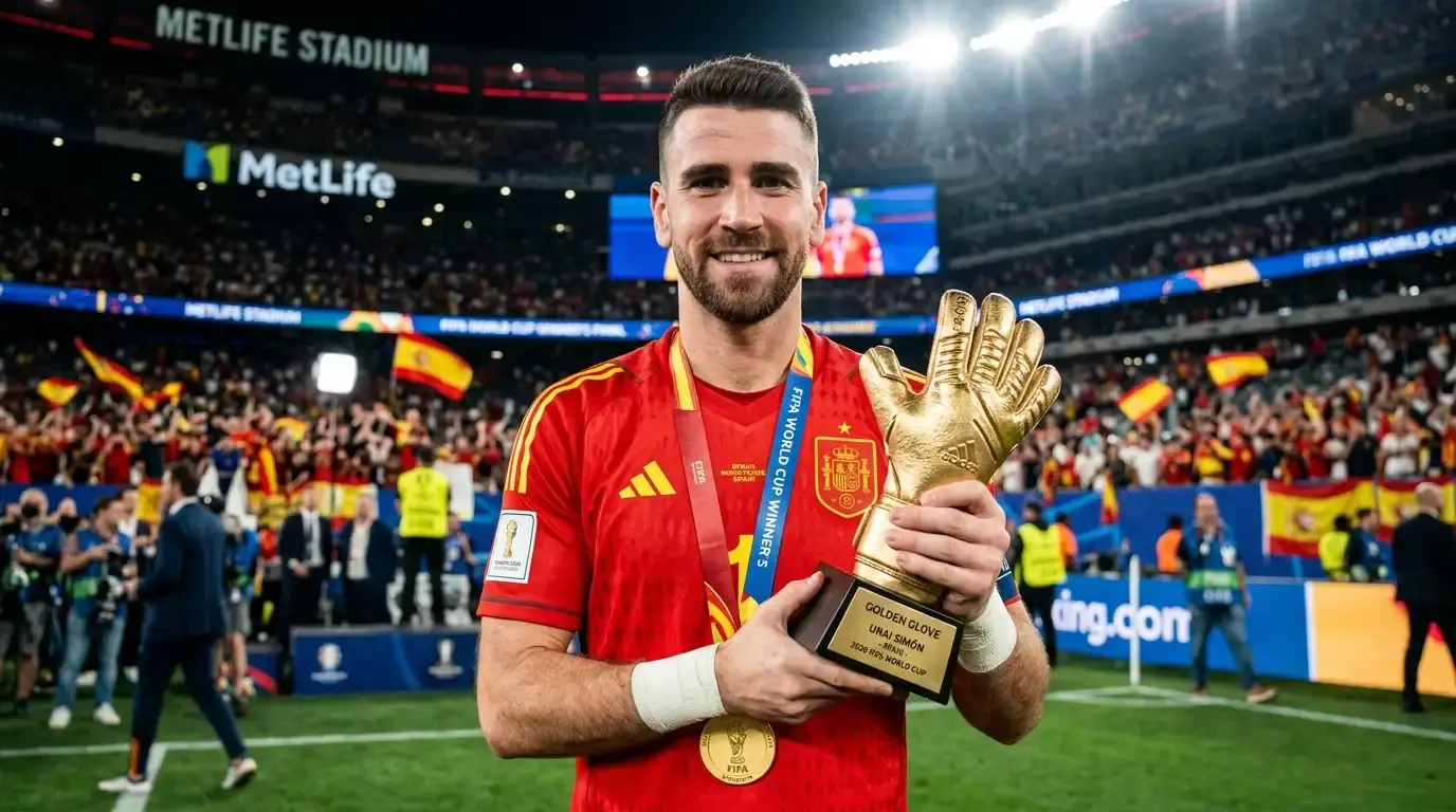 Unai Simón håller nollan i VM-finalen 2026